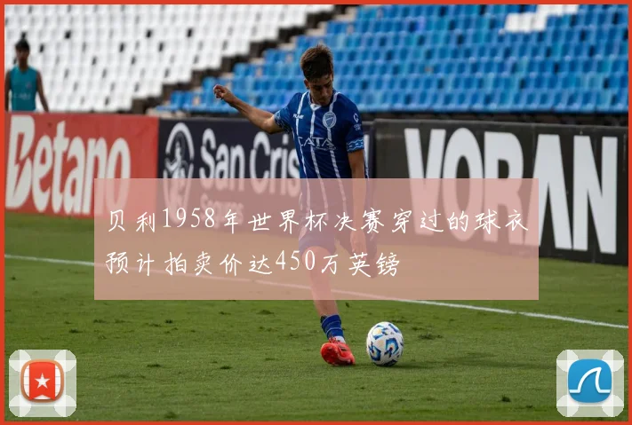 贝利1958年世界杯决赛穿过的球衣预计拍卖价达450万英镑